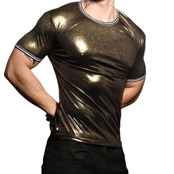 Andrew Christian Golden Tee Size Large - Picture 7 of 7